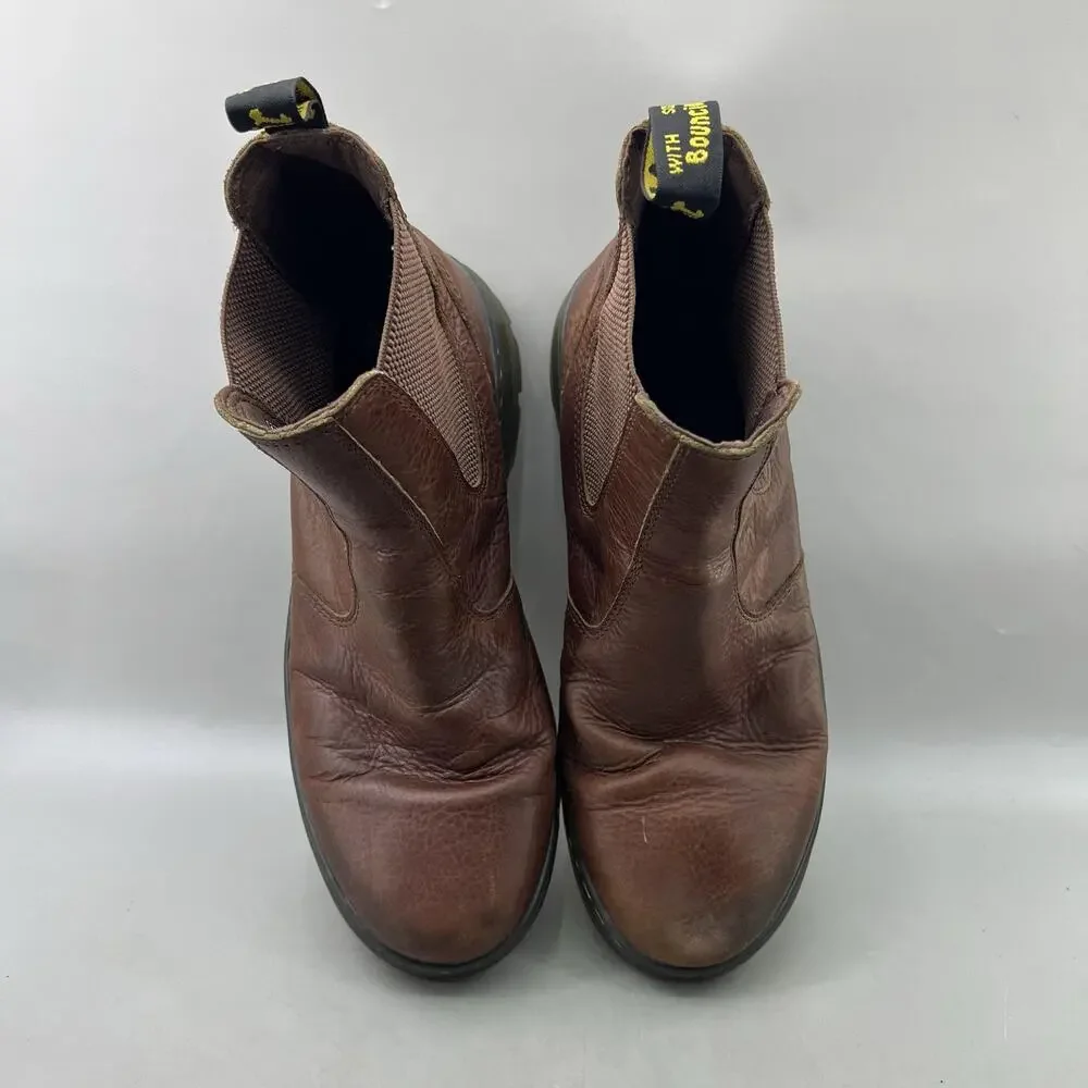 Dr Martens Embury Chelsea Boots Men Size 13 Brown Leather Pull On Comfort Shoes